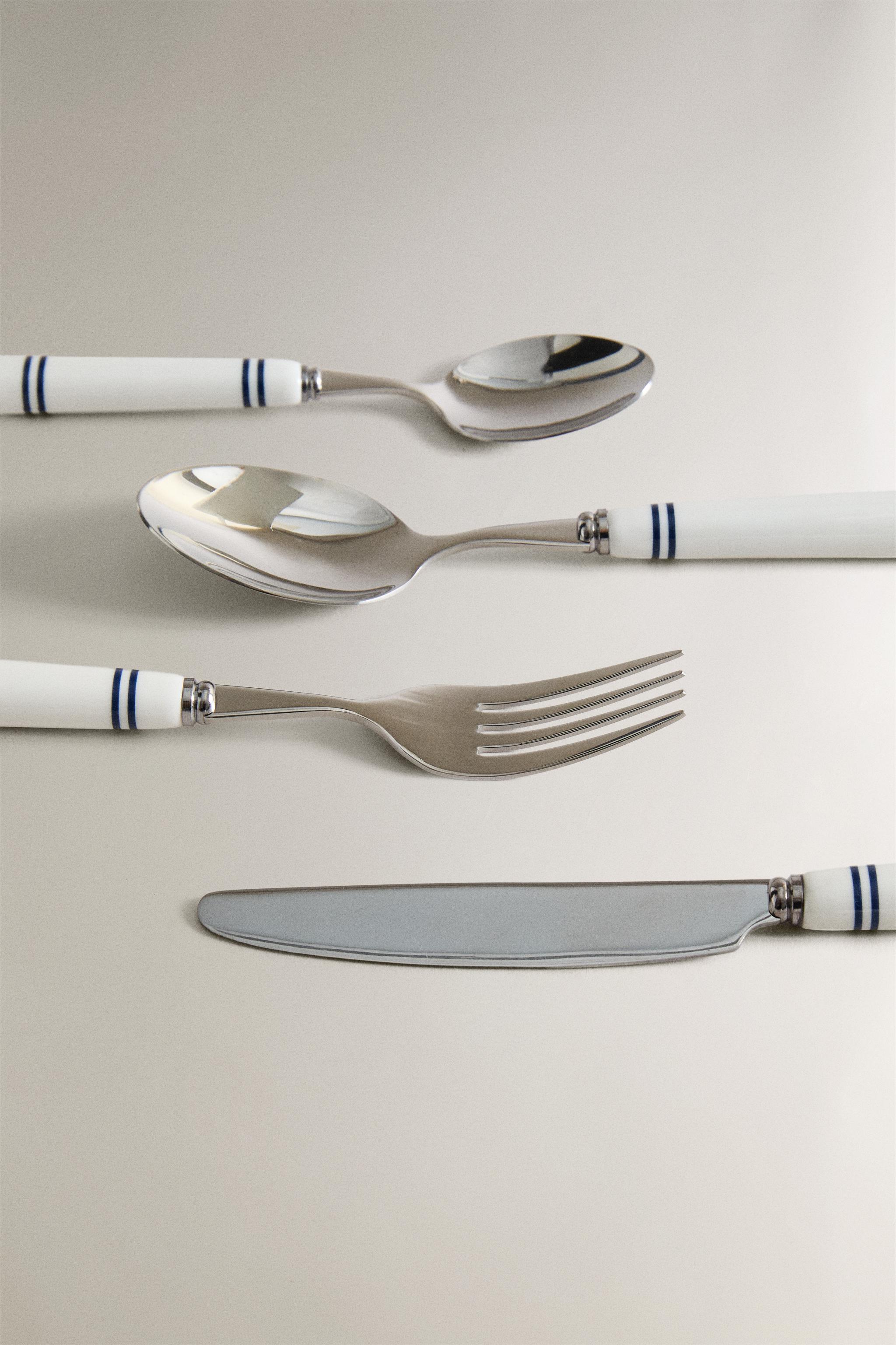 4-PIECE CERAMIC FLATWARE SET